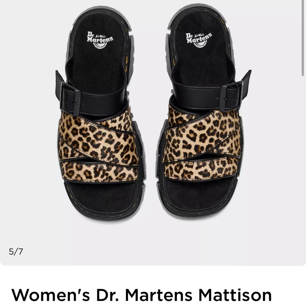 Dr. Martens Women's Leopard Print Sandals